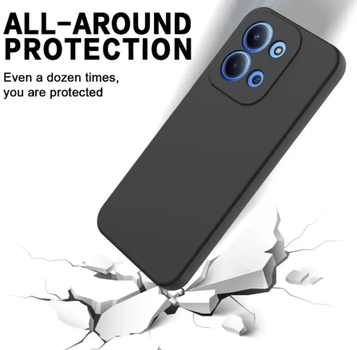 Redmi 15C Soft Silicone Phone Case – Black - Image 3