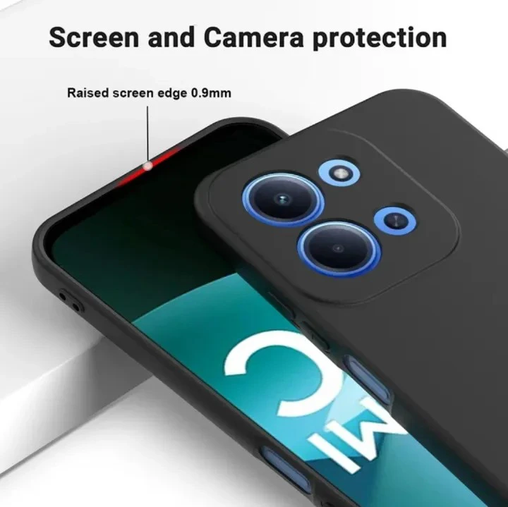 Redmi 15C Soft Silicone Phone Case – Black - Image 4