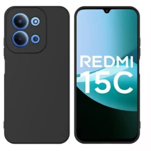 Redmi 15C Soft Silicone Phone Case – Black