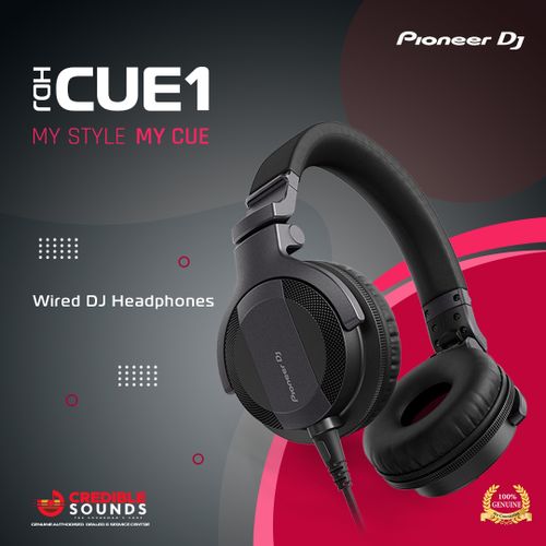 Pioneer DJ HDJ-CUE1 On-Ear Wired DJ Headphones – Black