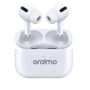 Oraimo Hole Wireless Bluetooth Earbuds – Hi-Fi Stereo Earbuds with Charging Case (White)