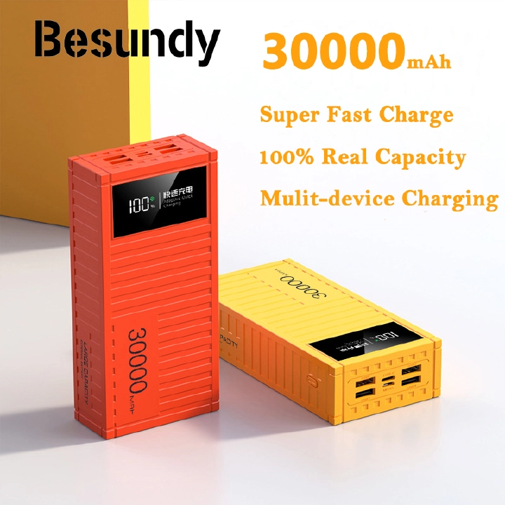Besundy 30000mAh Super Fast Charging Power Bank – LED Display, USB-C & Micro USB Portable Charger - Image 5
