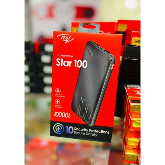 Itel 10000mAh Power Bank – Portable Fast Charging Power Bank