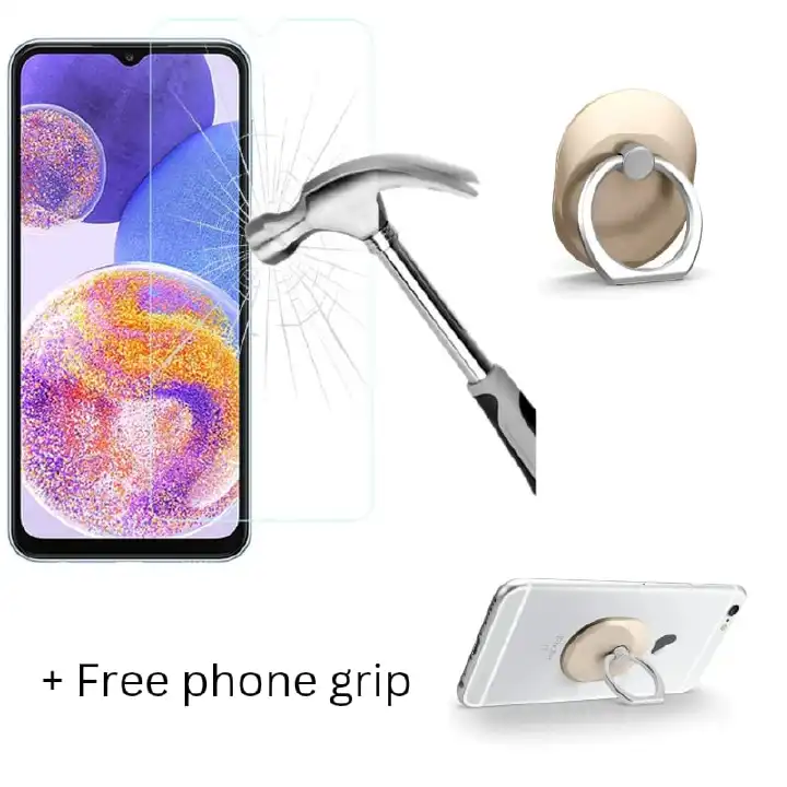 Tempered Glass Screen Protector for OPPO A Series (Free Back Grip Included) - Image 4