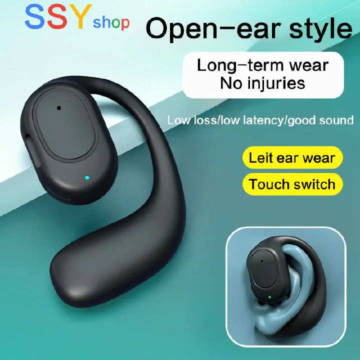 Bluetooth Bone Conduction Wireless Earphone – Single Ear Sports Headset with Noise Reduction - Image 2