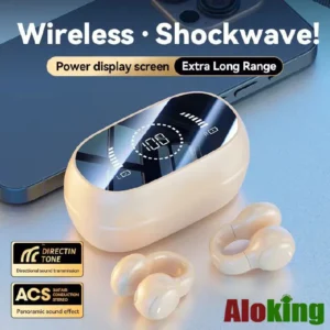 Aloking TWS Bone Conduction Clip-On Wireless Earbuds – Models M47 & X51
