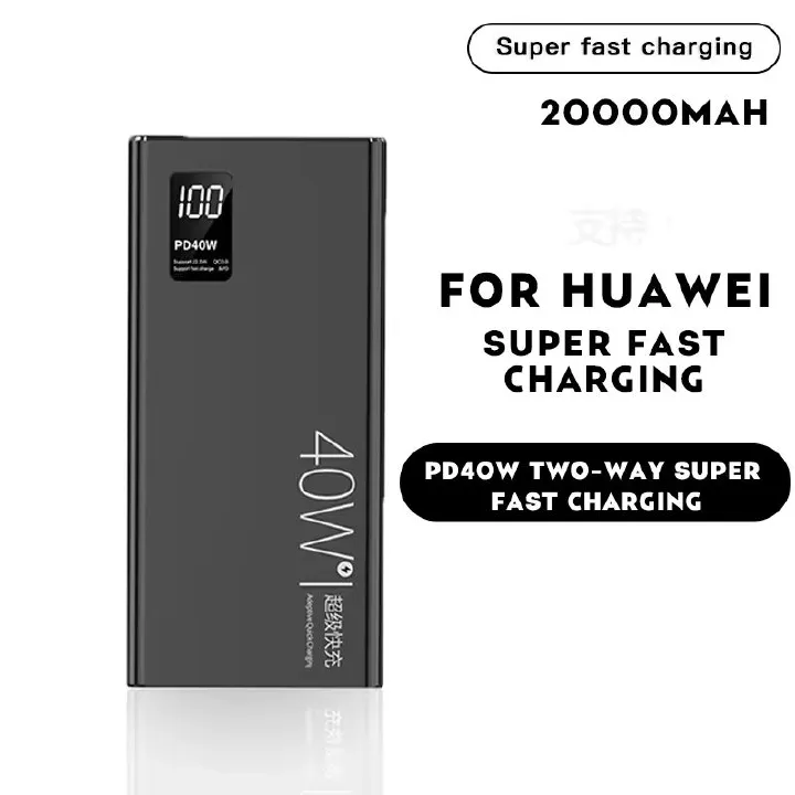 Bensoo 20000mAh 40W Super Fast Charging Power Bank – Dual USB Portable Charger with PD 18W - Image 3