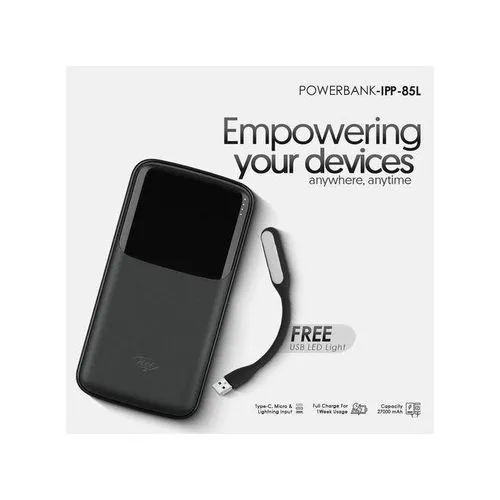 Itel IPP-85L 27000mAh Power Bank – Super Fast Charging Portable Charger with LED Display - Image 2