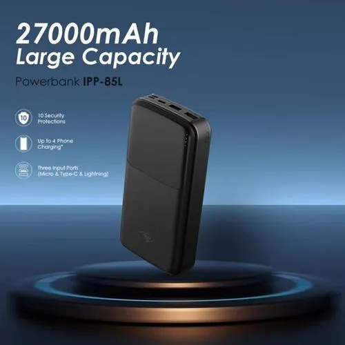Itel IPP-85L 27000mAh Power Bank – Super Fast Charging Portable Charger with LED Display - Image 3