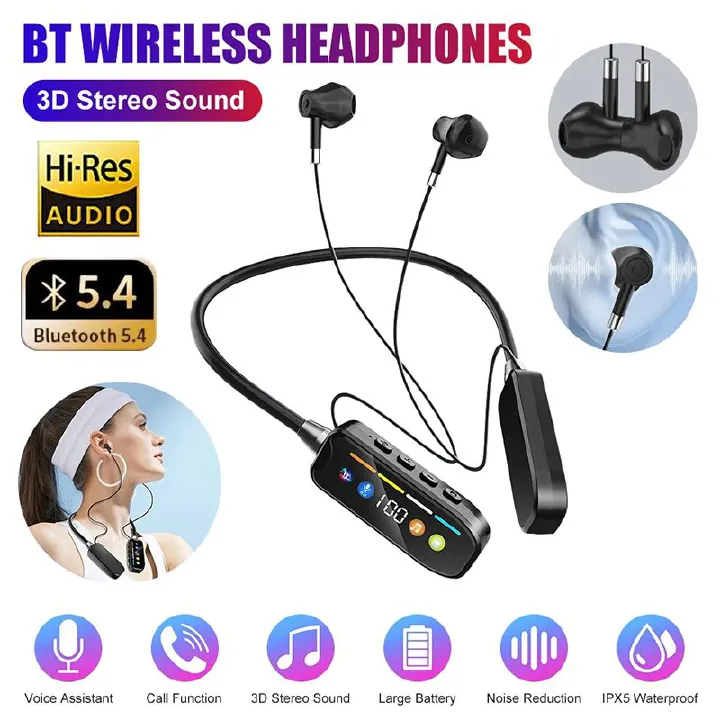 S10 Sports Wireless Bluetooth Neckband Earphones – Noise Reduction with TF Card Support - Image 2