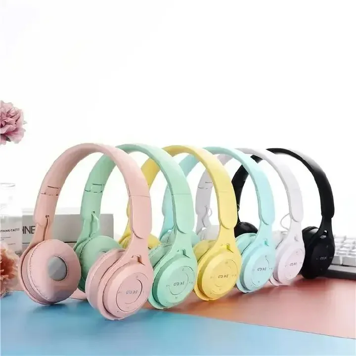 Macaron Wireless Bluetooth Foldable Headphones – Stereo Gaming Headset with TF Card Support - Image 3