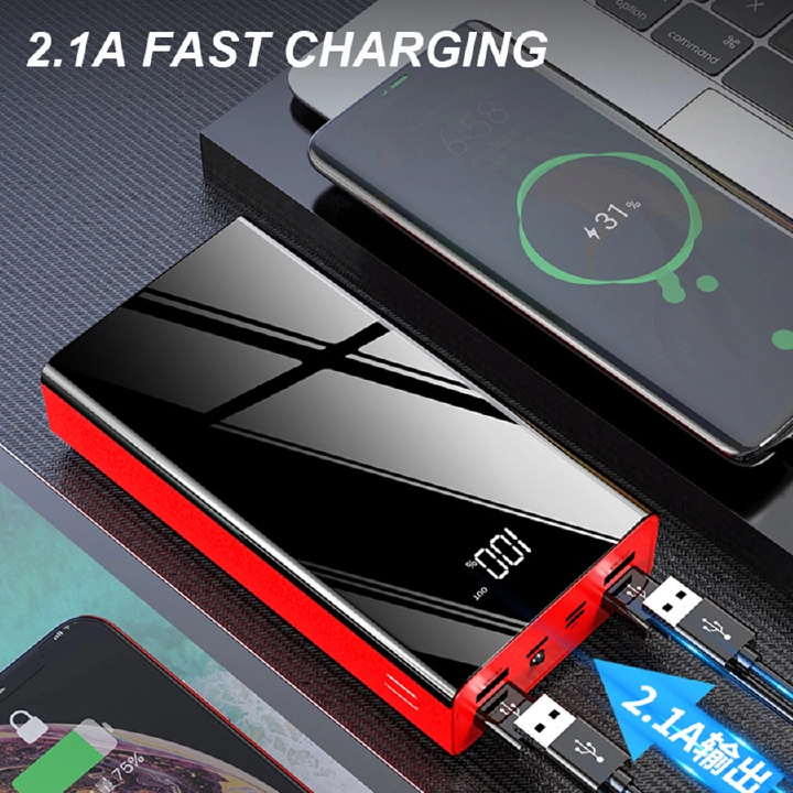 RichRipple 40000mAh Portable Power Bank – Large Capacity Fast Charging Power Bank with LED Display - Image 4