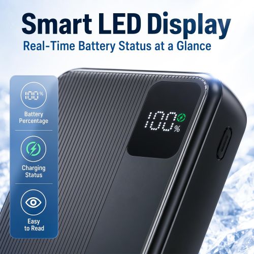 AirMars APB22F 20000mAh 22.5W Ultra Fast Charging Power Bank – Digital Display Portable Charger - Image 2