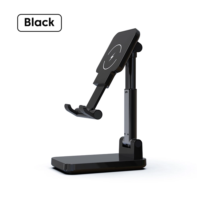 15W Qi Wireless Charger Stand – Fast Charging Phone Holder for iPhone, Samsung & Android - Image 2