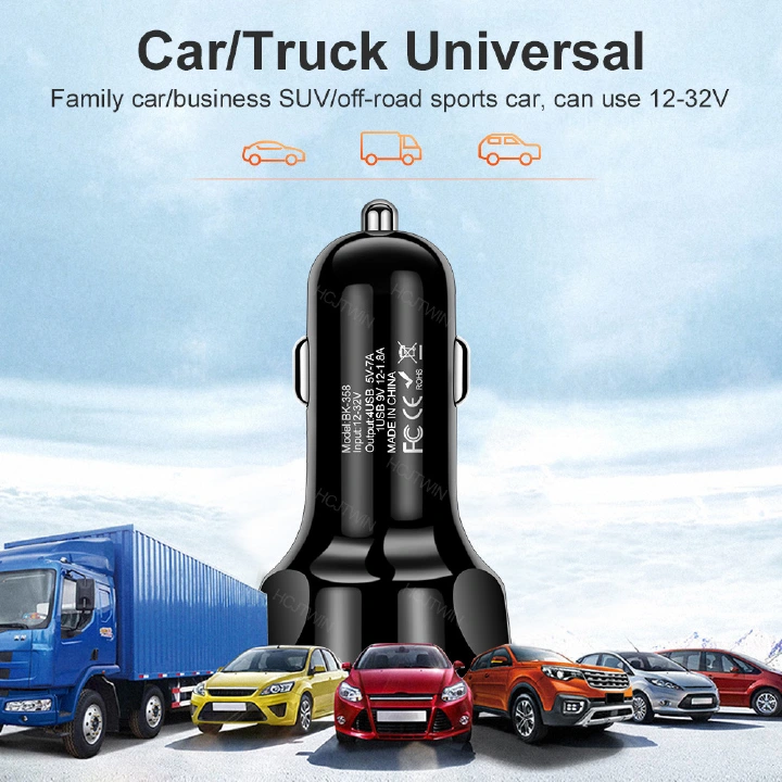 4-Port USB Car Charger – Fast Charging Car Adapter for Phones, Tablets & GPS - Image 3
