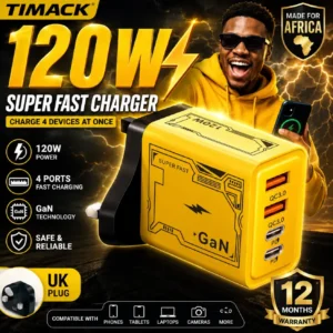 TIMACK 65W USB-C Fast Wall Charger – Quick Charge Travel Adapter