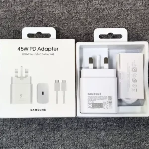 Samsung 45W Super Fast USB-C Wall Charger – Type-C to Type-C Fast Charging Adapter