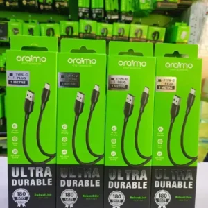 Oraimo Original USB Type-C Fast Charging & Data Sync Cable – 2.4A Quick Charge