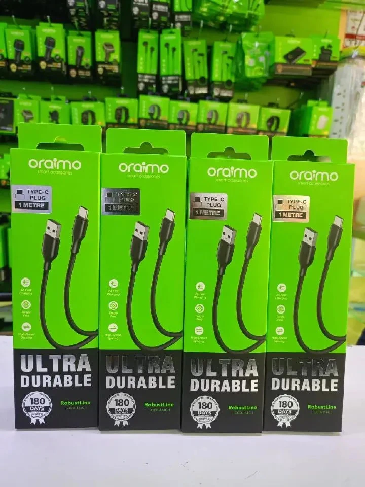 Oraimo Original USB Type-C Fast Charging & Data Sync Cable – 2.4A Quick Charge