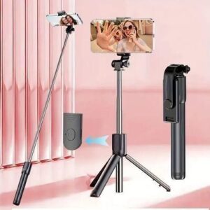 MATIHO 2-in-1 Retractable Bluetooth Selfie Stick Tripod