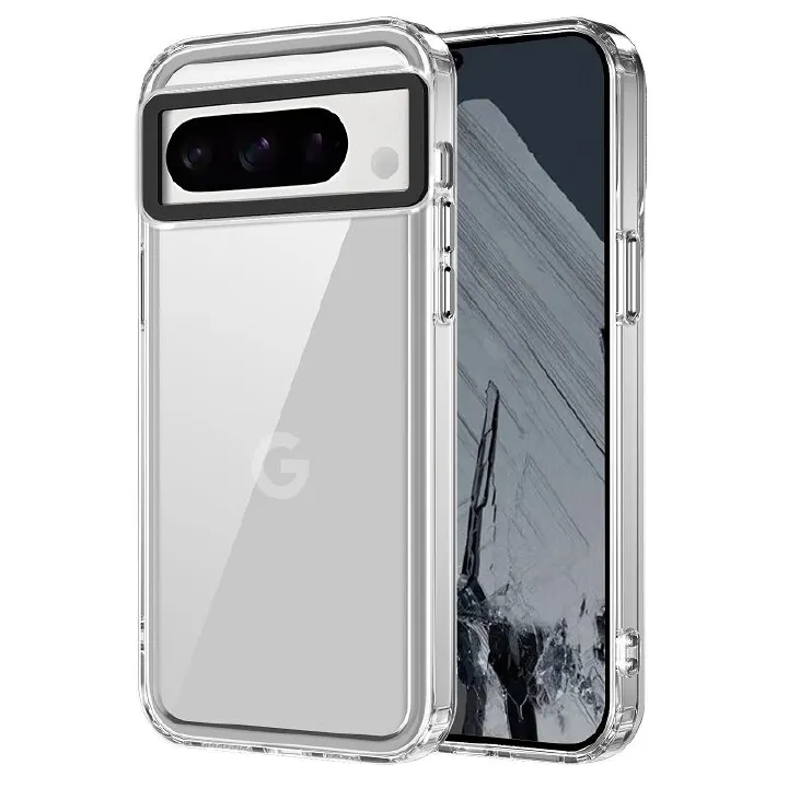 Clear Acrylic + TPU Shockproof Bumper Case for Google Pixel 8 & Pixel 8 Pro