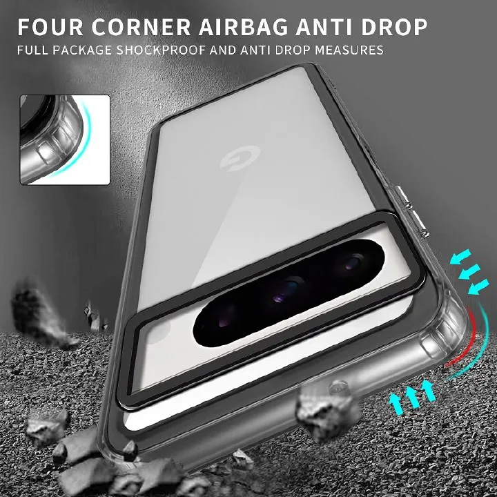Clear Acrylic + TPU Shockproof Bumper Case for Google Pixel 8 & Pixel 8 Pro - Image 7