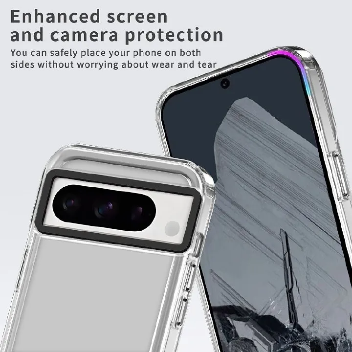 Clear Acrylic + TPU Shockproof Bumper Case for Google Pixel 8 & Pixel 8 Pro - Image 4