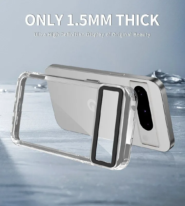 Clear Acrylic + TPU Shockproof Bumper Case for Google Pixel 8 & Pixel 8 Pro - Image 3