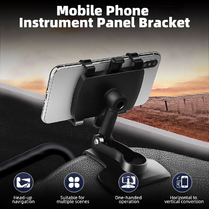 Foldable Dashboard & Rearview Mirror Car Phone Holder
