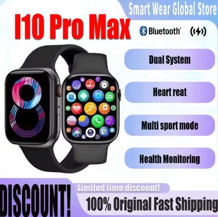 i10 Pro Max 2.19-Inch Bluetooth Calling Smartwatch with Health & Fitness Tracking - Image 4