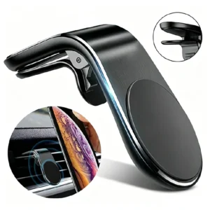 L-Shaped Magnetic Air Vent Car Phone Holder
