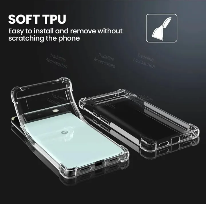 Soft Crystal Clear Transparent Case for Google Pixel 7 & Pixel 7 Pro - Image 5