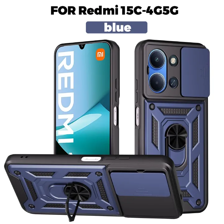 Rugged Armor Kickstand Case for Xiaomi Redmi 15C – Shockproof Heavy Duty Cover - Image 5