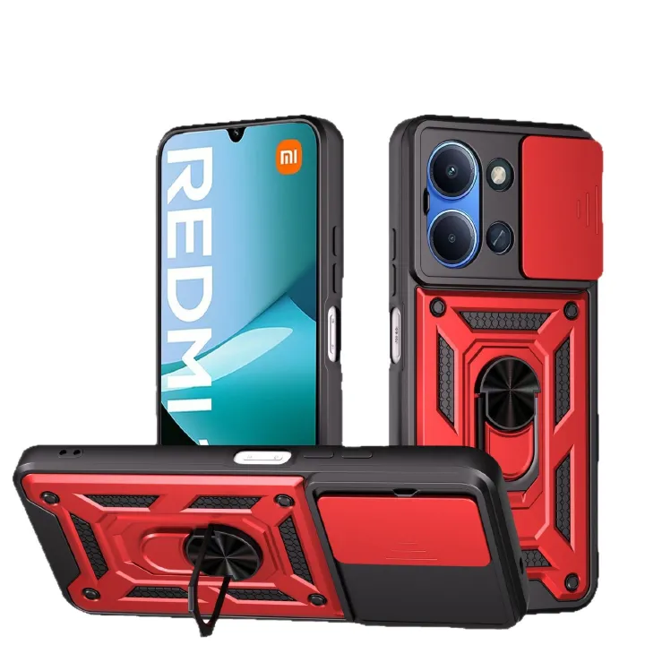Rugged Armor Kickstand Case for Xiaomi Redmi 15C – Shockproof Heavy Duty Cover - Image 4