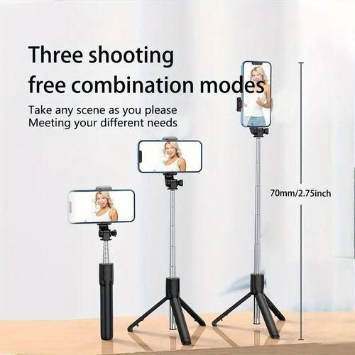 MATIHO 2-in-1 Retractable Bluetooth Selfie Stick Tripod - Image 5