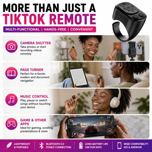 Bluetooth TikTok Scrolling Ring Remote Control for Android & iPhone - Image 7