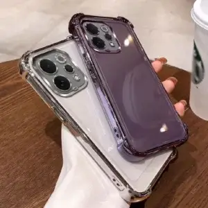Electroplated Clear Case for Vivo V70 5G with Shockproof Airbag Bumper