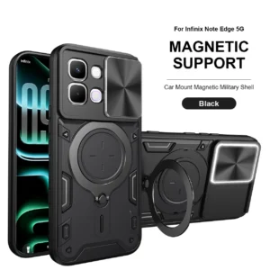 Shockproof Rugged Armor Case for Infinix Note 50X 5G with 360° Rotating Kickstand