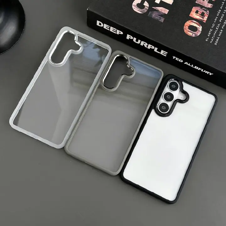 Samsung Galaxy A16/A17/A26/A57/A37/A56/A36/A55/A25/A15/A35 Clear 5G Phone Case/Cover, Dustproof, Built-in protector for screen, Rugged Full Body Shockproof Cover for Samsung Galaxy Black/Clear - Image 3